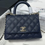 Chanel Flap Bag With Top Handle AS2215 Black
